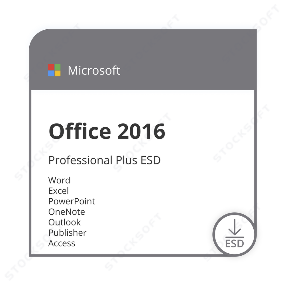 Microsoft Office 2016 Professional Plus RU ESD