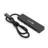 Док-станция 4-в-1 ExeGate DUB-2213C/CR (кабель-адаптер USB Type-C --> 2xUSB2.0+ 1xUSB3.0+Card Reader, Plug&Play, корпус алюминиевый, черный)