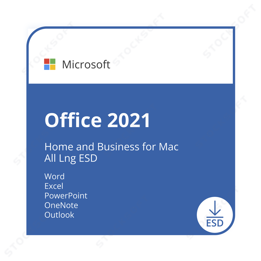 Microsoft Office 2021 Home and Business for Mac All Lng ESD