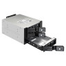 Корзина для HDD ExeGate HS335-02 (универсальная, на 3*3,5"/2.5" SATA HDD, занимает 2*5,25" отсека, RTL)