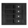 Корзина для HDD ExeGate HS435-02 (универсальная, на 4*3,5"/2.5" SATA HDD, занимает 3*5,25" отсека, RTL)