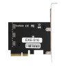 Контроллер ExeGate EXE-516 (PCI-E x4 v3.0, SATA3 6Gb/s, 6 int, ASMedia Chipset ASM1166)