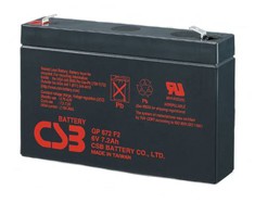 Аккумуляторная батарея CSB GP-672 (6V, 7,2Ah) клеммы F1
