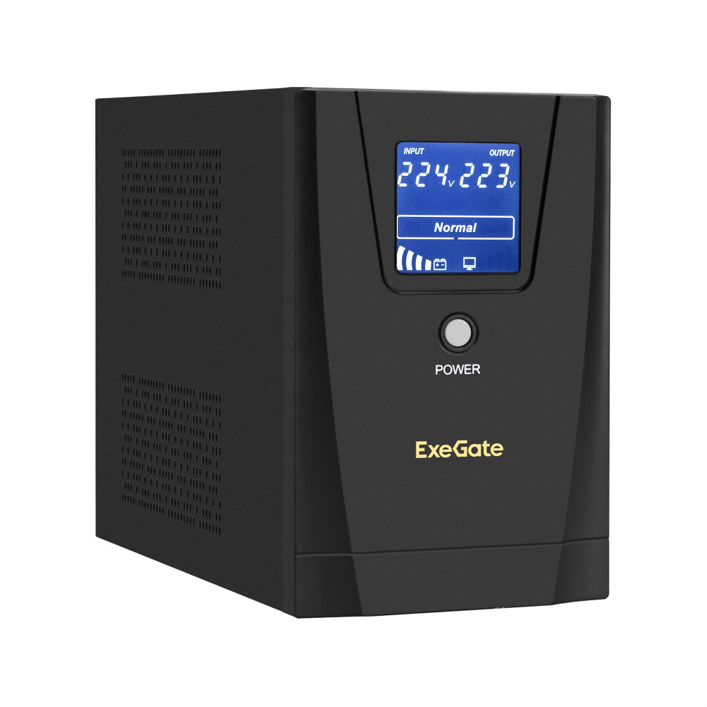 ИБП ExeGate SpecialPro Smart LLB-1500.LCD.AVR.2SH.3C13.USB <1500VA/950W, LCD, AVR, 2*Schuko+3*C13, USB, металлический корпус, Black>
