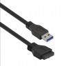 Планка USB на переднюю панель ExeGate U3H-623, 3,5", 3*USB3.0+1*TypeC, черная, металл, подсоединение к мат. плате