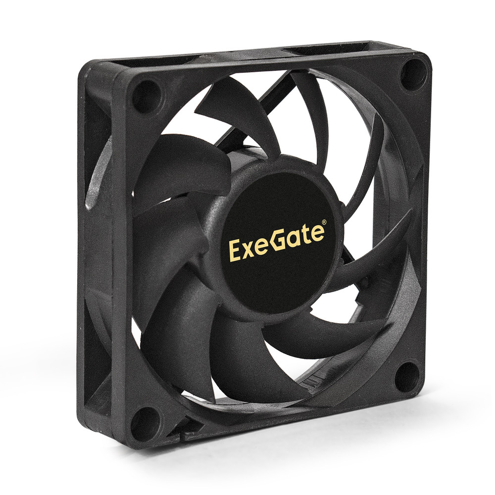 Вентилятор 12В DC ExeGate ExtraSilent ES07015S3P (70x70x15 мм, Sleeve bearing (подшипник скольжения), 3pin, 2000RPM, 18dBA)