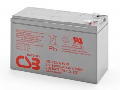 Аккумуляторная батарея CSB HRL-1234W (12V, 9Ah, 34W, срок службы до 10 лет) клеммы F2