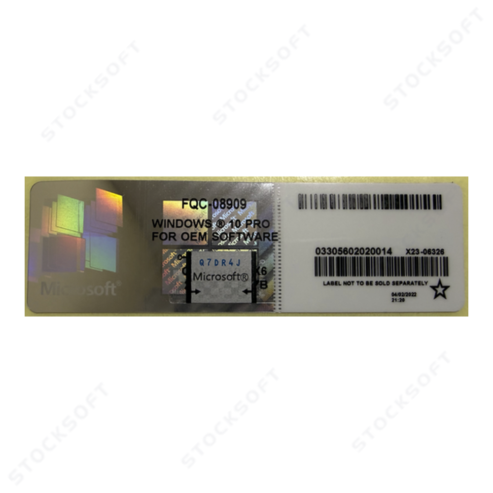 Microsoft Windows 10 Professional (x64) RU OEM сертификат