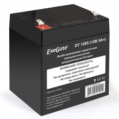 Аккумуляторная батарея ExeGate DT 1205 (12V 5Ah, клеммы F1)