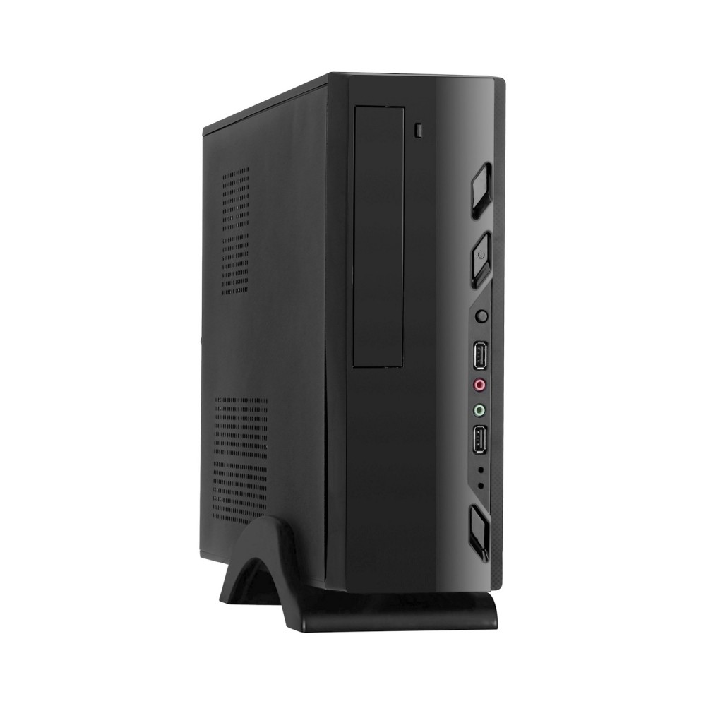 Корпус Desktop ExeGate MI-208-M400 (mini-ITX/mATX, БП M400 с вент. 8см, 2*USB, аудио, черный)