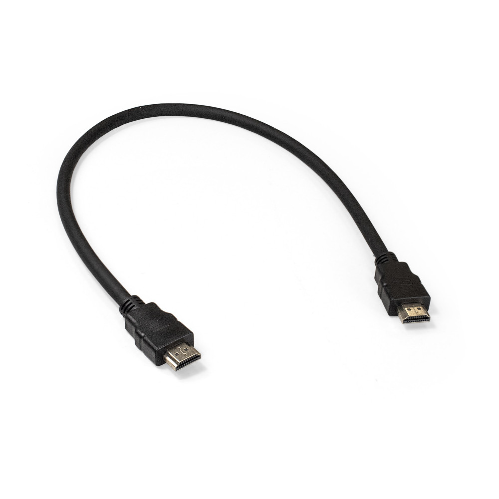 Кабель HDMI ExeGate EX-CC-HDMI2-0.5 (19M/19M, v2.0, 0,5м, 4K UHD, Ethernet, позолоченные контакты)