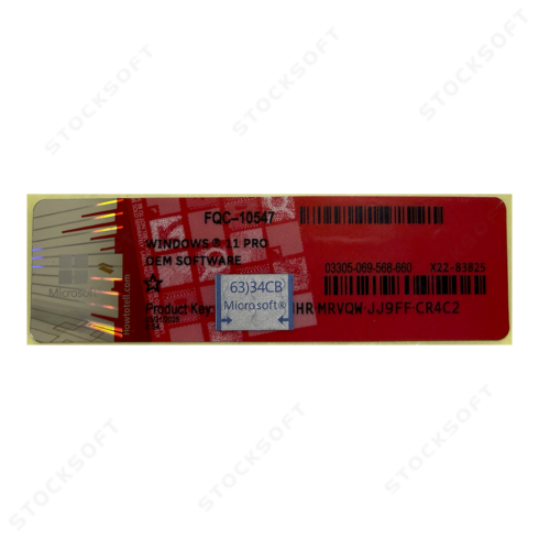 Microsoft Windows 11 Professional (x64) RU OEM сертификат