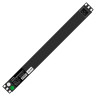 Блок розеток с разъемом подключения C20 ExeGate ServerPro PDU-19H007 Al-12C13-C20 (19", 1U, Алюминий, 12 IEC 320 C13, C20, индикатор питания, черный, RTL)