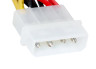 Кабель питания SATA ExeGate EX-CC-SATA-PSY (Molex 4pin/2xSATA15pin, 0,15м)