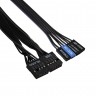 Корпус Miditower ExeGate AA-440-AA350 (ATX, AA350 8 см, 2*USB, аудио, черный)