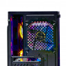 Корпус Minitower ExeGate Mistery R3-NPX400 (mATX, БП 400NPX с вент. 12 см, 2*USB+1*USB3.0, аудио, черный, 4 вент. 12см с RGB подсветкой, боковая панель - закаленное стекло)