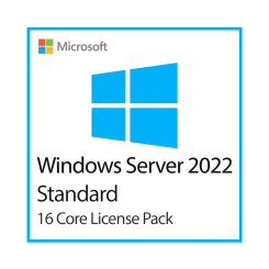 Microsoft Windows Server Standard 2022 64-bit English DVD 5 Client 16 Core License