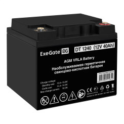 Аккумуляторная батарея ExeGate DT 1240 (12V 40Ah, болт М6)