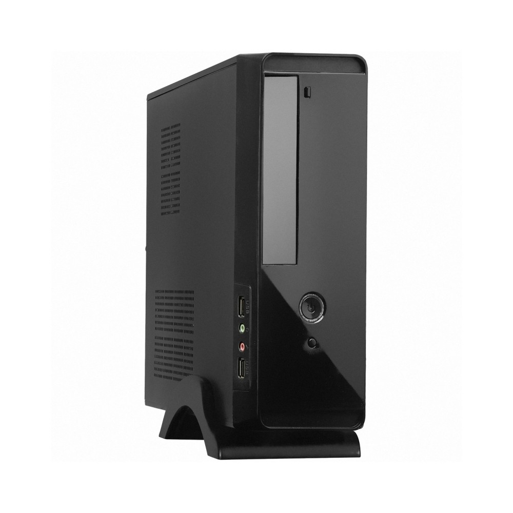 Корпус Desktop ExeGate MI-209-M300 (mini-ITX/mATX, БП M300 с вент. 8см, 2*USB, аудио, черный)
