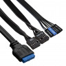 Корпус Miditower ExeGate AA-442U2-AA500 (ATX, AA500 8 см, 1*USB+2*USB3.0, аудио, черный)