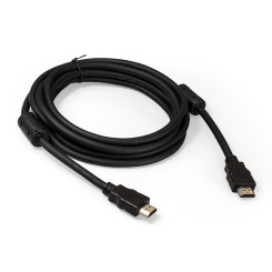 Кабель HDMI ExeGate EX-CC-HDMI2-3.0F (19M/19M, v2.0, 3м, 4K UHD, Ethernet, ферритовые кольца, позолоченные контакты)