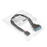 Кабель-переходник USB 2.0-USB 3.0 ExeGate EX-CC-U3U2-0.3 (9pin(F)/19pin(M), 0,3м)