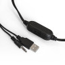 Акустическая система 2.0 ExeGate Accord 200 (питание USB, 2х3Вт (6Вт RMS), 60-20000Гц,цвет черный, синяя подсветка, Color Box)