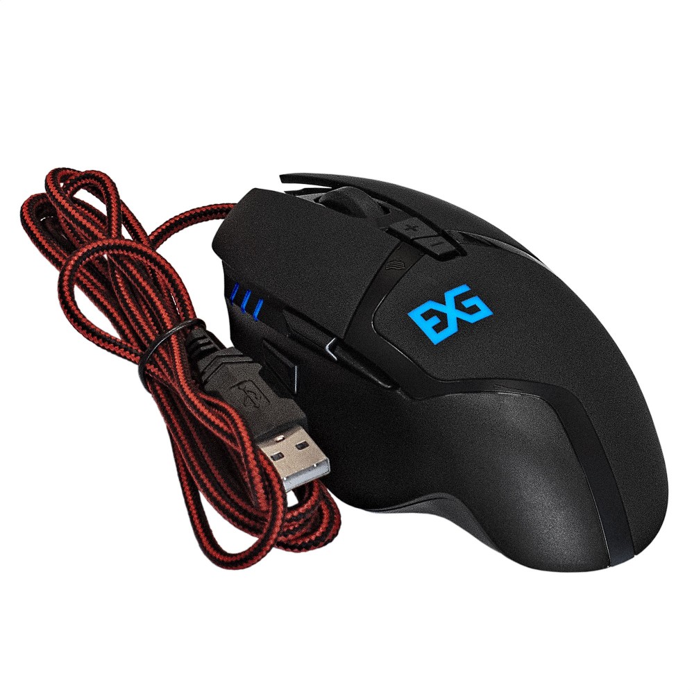 Мышь ExeGate Gaming Standard Laser GML-794 (USB, лазерная, 800/1600/2400/3200dpi, 8 кнопок и колесо прокрутки, длина кабеля 1,5м, черная, Color box)
