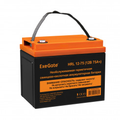 Аккумуляторная батарея ExeGate HRL 12-75 (12V 75Ah, под болт М6)