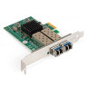 Комплект: Сетевой адаптер SFP ExeGate EXE-82576-F2 + 2xТрансивер Single-Mode до 20км ExeGate EXT-1G-SM1310-LC2-20KM (EX296229RUS: PCI-E x1 v2.0, порты 2x SFP (10/100/1000Mb/s), Gigabit Server NIC Intel Chipset 82576-F2 + 2xEX298328RUS: Tx:1310/Rx:1310 нм,