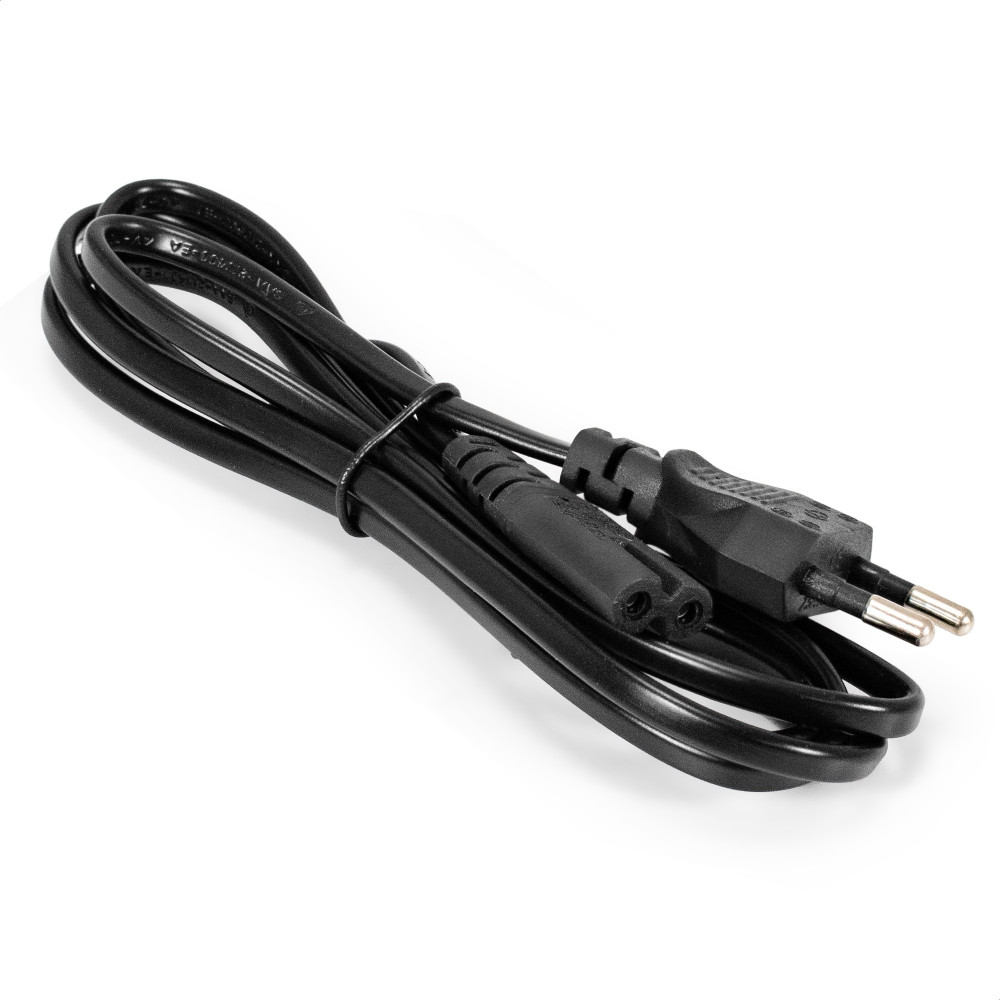 Кабель питания ноутбуков, аудио/видео ExeGate Power PCN-1.5P-EU->C7/2x0.5Cu (Евровилка CEE7/16->C7, VDE-250V-2*0.5mm2, медь, черный, 6A, 1.5м)