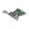 Контроллер ExeGate EXE-314 (PCI-E x1 v2.0, 4*USB3.0 ext., разъем доп.питания, VIA Labs Chipset VL805)