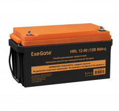 Аккумуляторная батарея ExeGate HRL 12-80 (12V 80Ah, под болт М6)