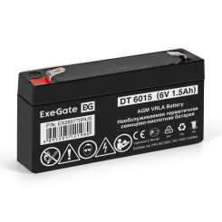 Аккумуляторная батарея ExeGate DT 6015-F1 (6V 1.5Ah, клеммы F1)