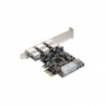 Контроллер ExeGate EXE-367 (PCI-E 2.0, 3*USB3.0 ext. + 1*USB3.0 int., разъем доп.питания)
