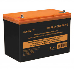 Аккумуляторная батарея ExeGate HRL 12-90 (12V 90Ah, под болт М6)
