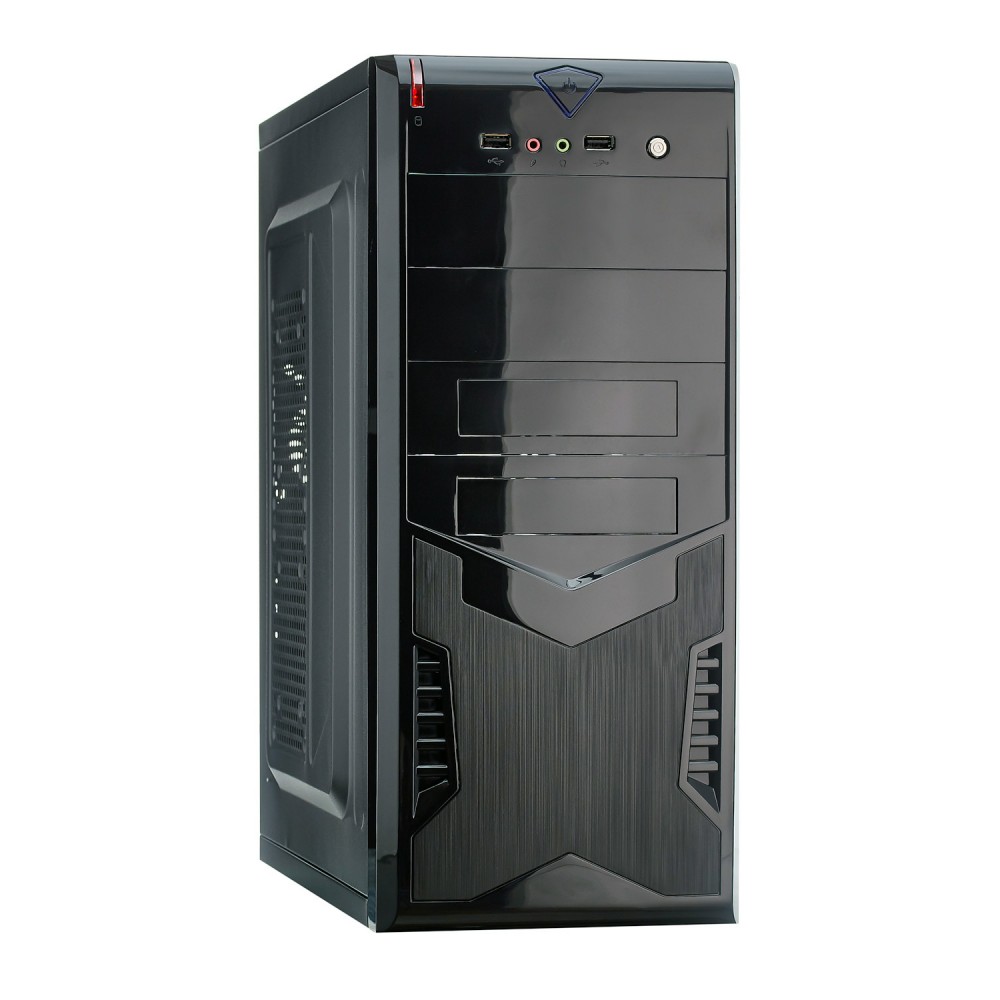Корпус Miditower ExeGate CP-604-CP500 (ATX, БП CP500 с вент. 8см, 2*USB, аудио, черный)