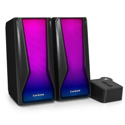 Акустическая система 2.0 ExeGate Accord 230 (питание USB,Bluetooth, 2х3Вт (6Вт RMS), 60-20000Гц, цвет черный, RGB подсветка, Color Box)