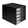 Корзина для HDD ExeGate HS535-12G (универсальная, на 5*3,5" SATA3/12G SAS HDD, занимает 3*5,25" отсека, RTL)