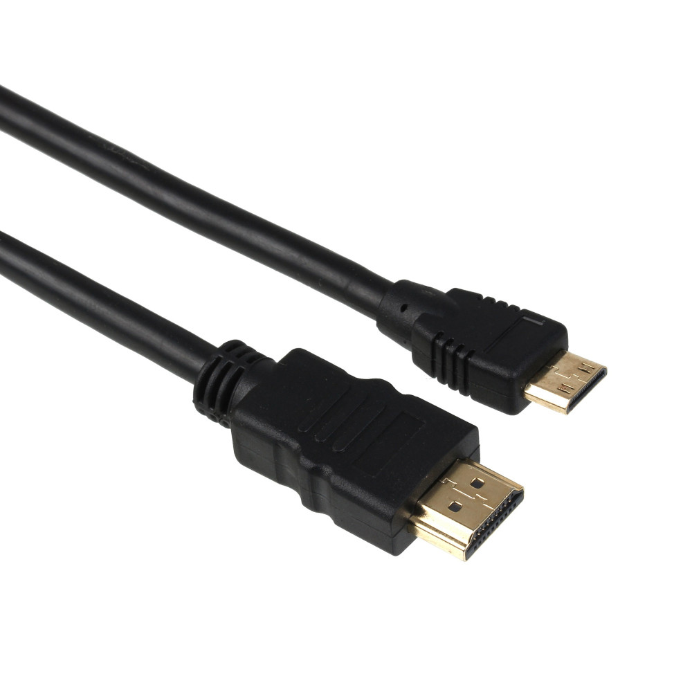 Кабель HDMI-miniHDMI ExeGate EX-CC-HDMIC-1.8 (19M/19M, 1,8м, ver1.4, позолоченные контакты)