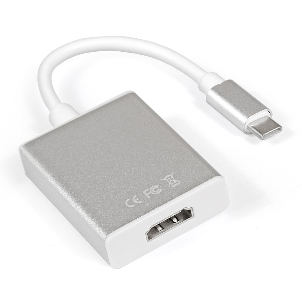 Кабель-адаптер Type C-HDMI ExeGate EX-CM-HDMIF-0.15 (USB Type C/19F, 0,15м)
