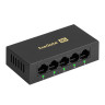 Коммутатор неуправляемый ExeGate EDES-1005D (5-портовый UTP 10/100Mbps, металлический корпус, с функцией энергосбережения (EEE), настольный/настенный)
