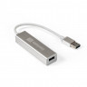 USB-Хаб (концентратор) 4-в-1 ExeGate DUB-4 (кабель-адаптер USB3.0 --> 4xUSB3.0, Plug&Play, корпус алюминиевый, серебристый)