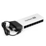 Коммутатор неуправляемый ExeGate EDES-1008C (8-портовый UTP 10/100Mbps, с функцией энергосбережения (Green Ethernet Technology), настольный/настенный)