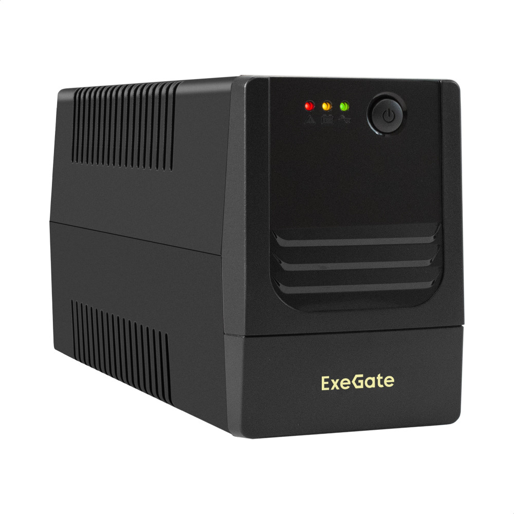 ИБП ExeGate Power NB-450.LED.AVR.2SH (450VA/270W, LED, AVR, 2*Schuko, батарея 12V 4.5Ah, Black)