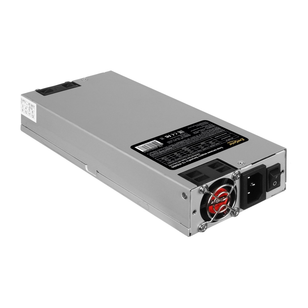 Серверный БП 450W ExeGate ServerPRO-1U-450ADS (1U, APFC, КПД 80% (80 PLUS), 2x4cm fans, 24pin, (4+4)pin, PCI-E, 4xSATA, 2xIDE)