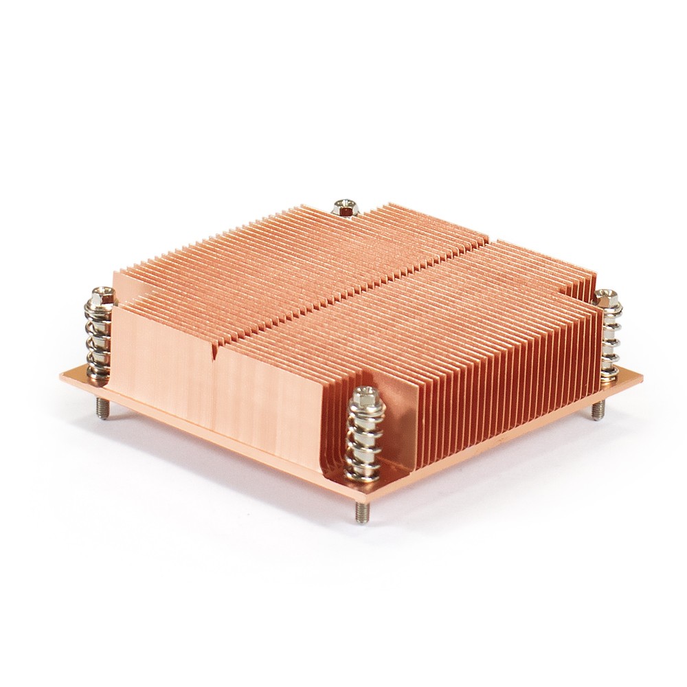 Радиатор для процессора ExeGate ESNK-0046.1U.115x.Cu (Медный, LGA1150/1151/1155/1156/1200, TDP 100W, 435г, на винтах, с термопастой, RTL)
