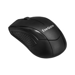 Беспроводная мышь ExeGate Professional Standard SR-9022 (радиоканал 2,4 ГГц, USB, оптическая, 1200dpi, 3D, 3 кнопки и колесо прокрутки, черная, Color Box)