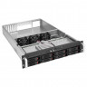 Серверный корпус ExeGate Pro 2U660-HS08 <RM 19", высота 2U, глубина 660, без БП, 8xHotSwap, USB>