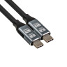 Кабель для зарядки Type-C - Type-C SuperSpeed+ 10Gbps ExeGate EX-CCP-USB3.2-CMCM-1.5 (USB 3.2 Gen2x1 Type Cm/Cm, 10Gbit/s, 8K60Hz, 5A, 60W, PD3.1, 1,5м)